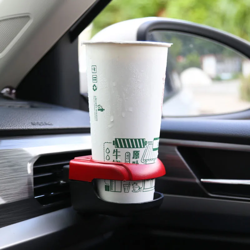 

Car Cup Holder Outlet Air Vent Cup Rack Beverage Mount Insert Stand Holder Drink Bottle Stand Container Hook Car Accessories