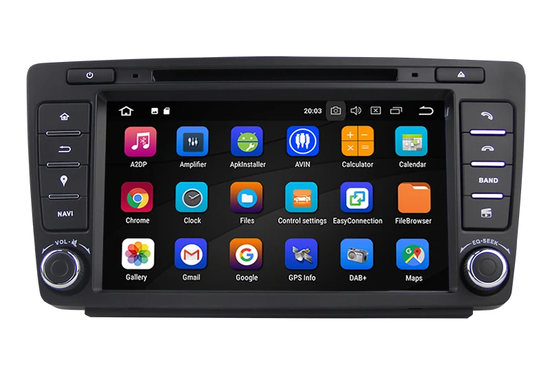 " ips Idoing 2din Android 9,0 Восьмиядерный Автомобильная навигационная система 4G+ 64G встроенный Canbus Wifi диск Bluetooth для VW Skoda Octervia