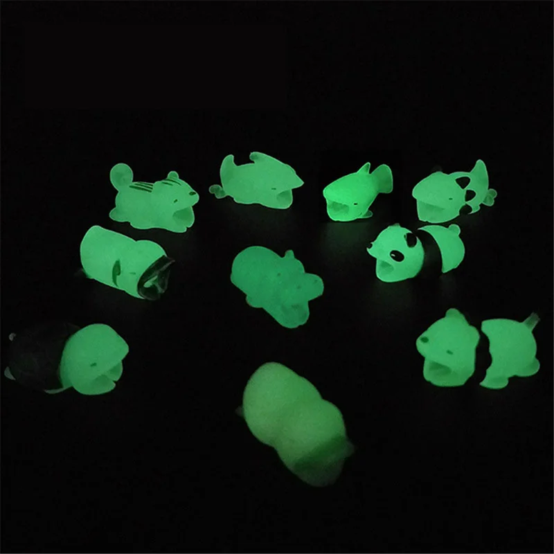 Ночник милый мультфильм прекрасный мини животное зарядное устройство кабель для