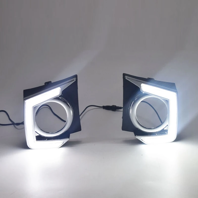 Автомобильные светодиодные дневные ходовые огни светильник для Mitsubishi L200 2015 - 2018