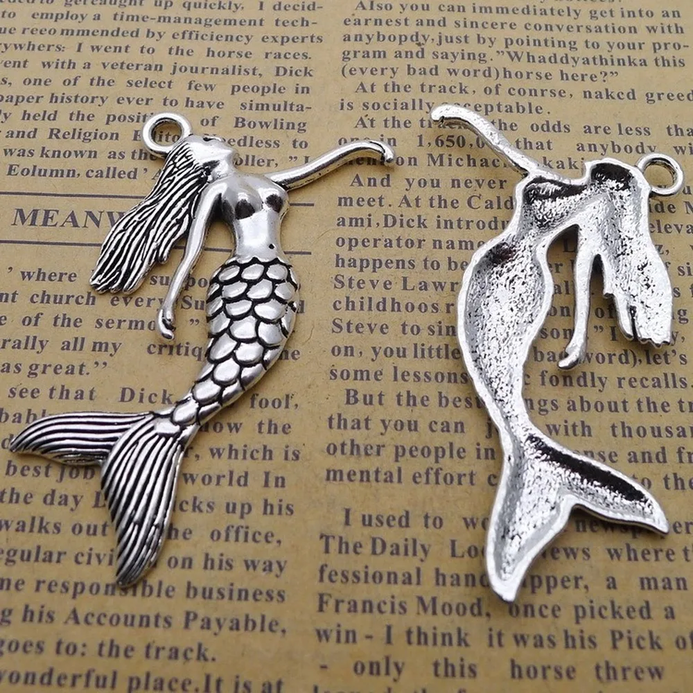 Подвеска для изготовления украшений сделай сам цвет античное серебро 35 шт Φ 40 мм x