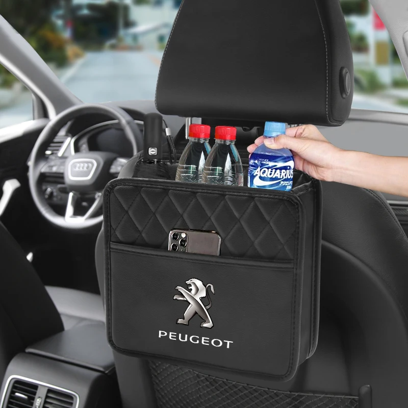 Car Seat Back Storage Bag High Capacity Stowing Tidying Pocket For Peugeot 205 308 206 307 3008 207 208 2008 5008 107 106 807 | Автомобили