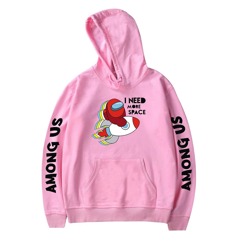 

Толстовки с мультяшным принтом «I Need More Space», Модный пуловер с капюшоном для мужчин и женщин, Спортивная толстовка с длинным рукавом в стиле у...