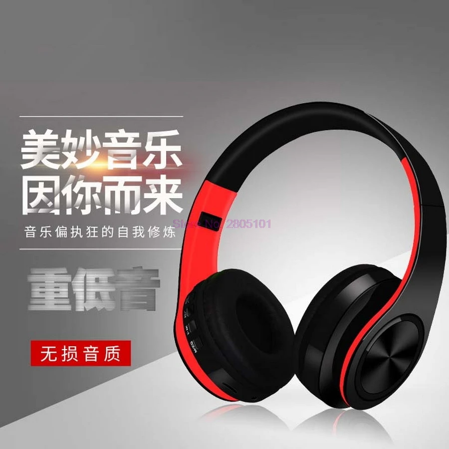 10 шт. наушники Bluetooth гарнитура Беспроводной стерео складные спортивные микрофон