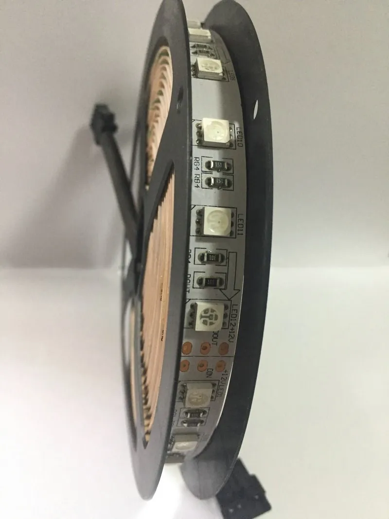 5M DC12V TM1812 гибкий 1812IC 5050SMD RGB светодиодный светильник ленты мечта полный Цвет 60