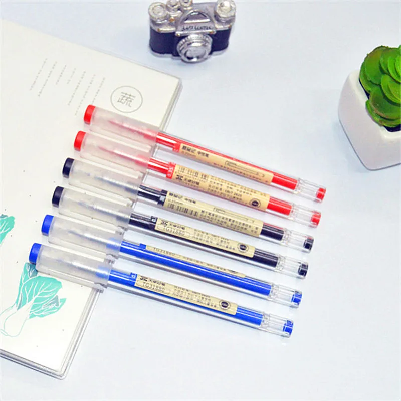 

1pc 0.35mm Gel Pen Red Black Blue Ink Pilot Pen Marker Pen School Office Supplies Student Writing Drawing Stationery Gift