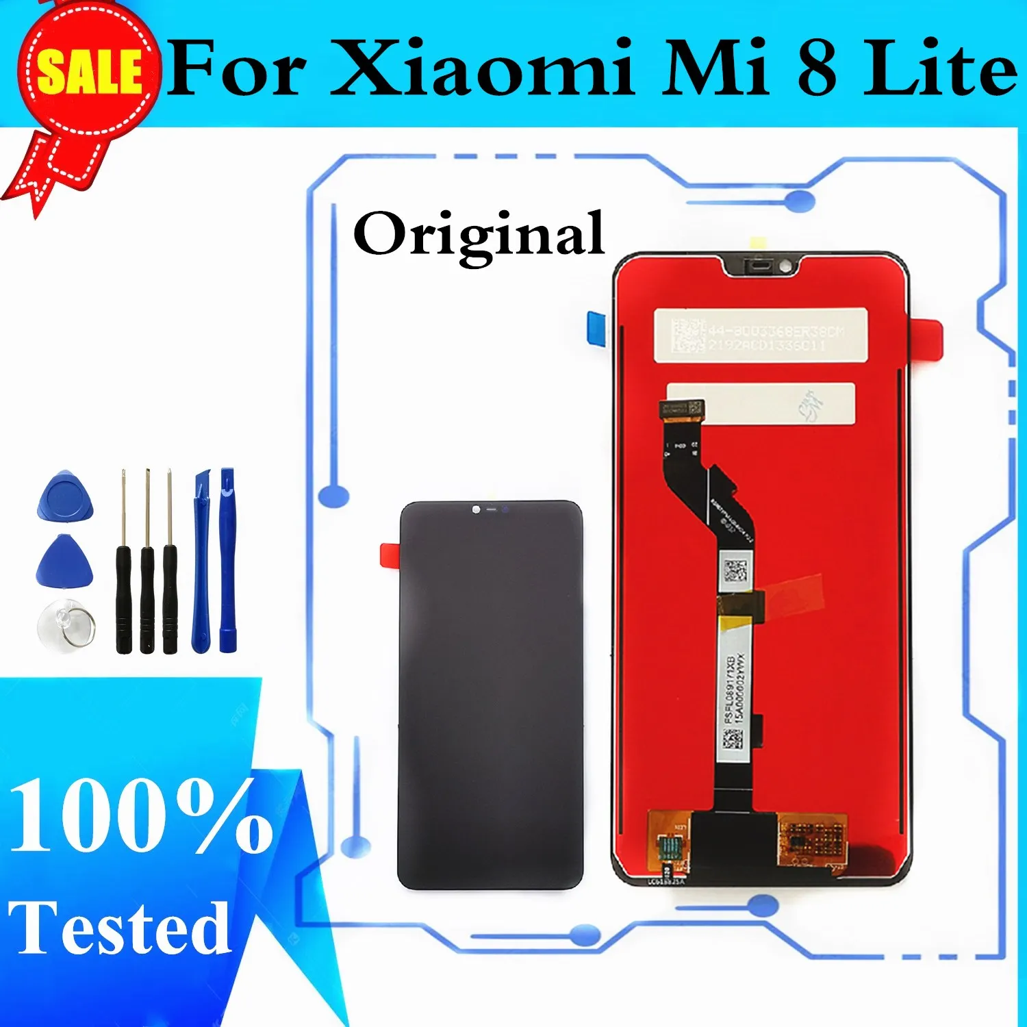 6 26 &quotОригинальный ЖК экран для Xiaomi Mi8 Lite Mi 8 дисплей с сенсорным дигитайзером MI8X 8X