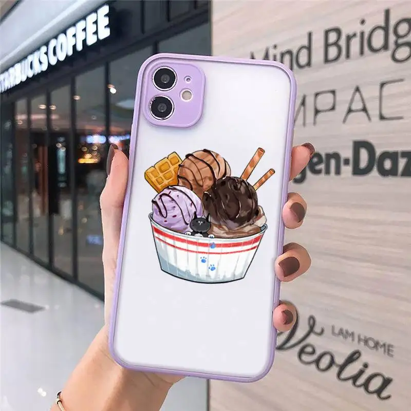 

delicious food Phone Cases Matte For iPhone 12 Mini 11 Pro XR XS Max 7 8 Plus X Hard PC Back Cover