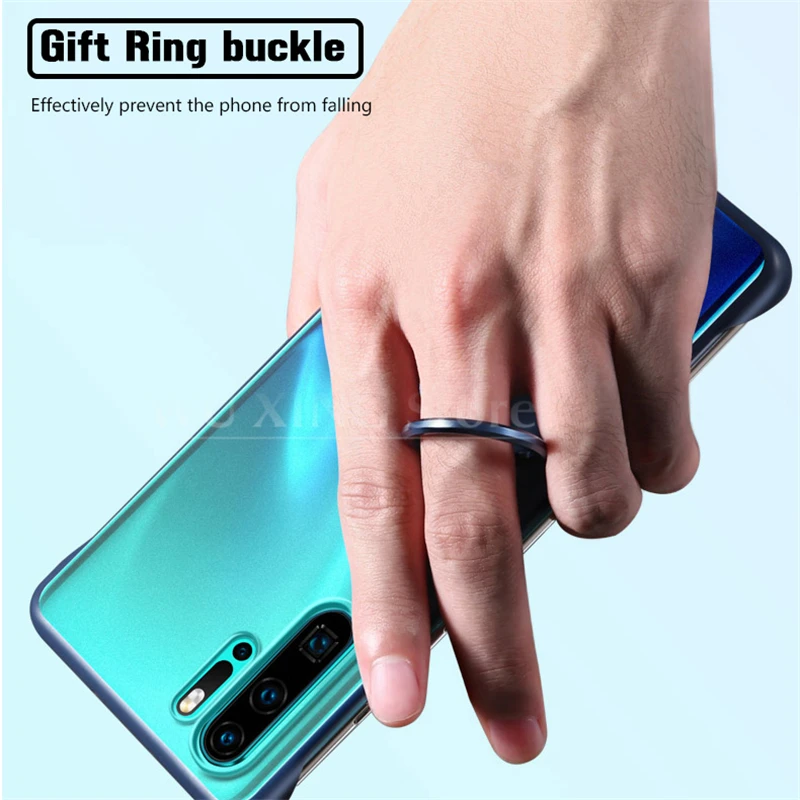 Для huawei P30 Pro P20 чехол Ультратонкий с кольцом для телефона Чехол прозрачный
