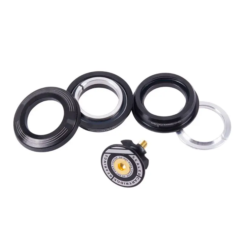 

Aluminum Alloy Threadless MTB Road Bike Headset with Top Cap Tapered Bowl Tube Bearing Fork Bicycle Accessory