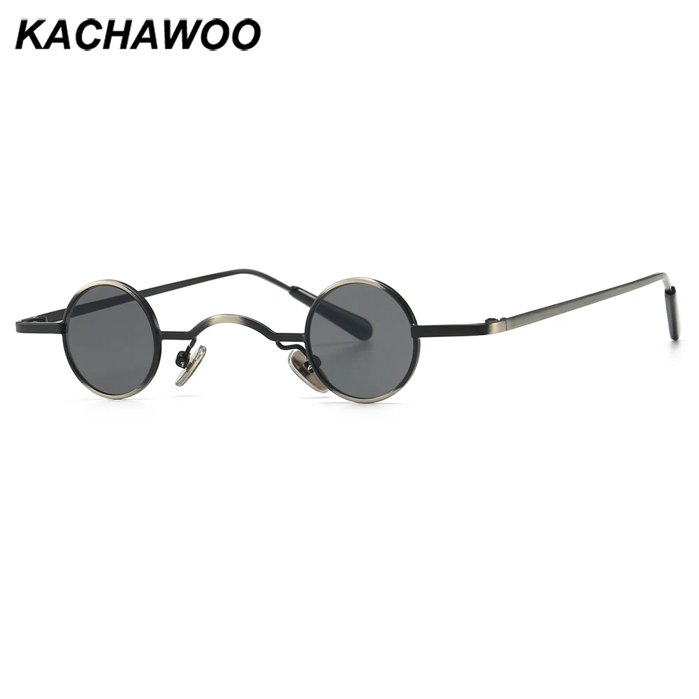 Kachawoo, маленькие круглые солнцезащитные очки для женщин, стимпанк, красные, черные солнцезащитные очки для мужчин, миниатюрный стиль, подарочные элементы,, горячая Распродажа