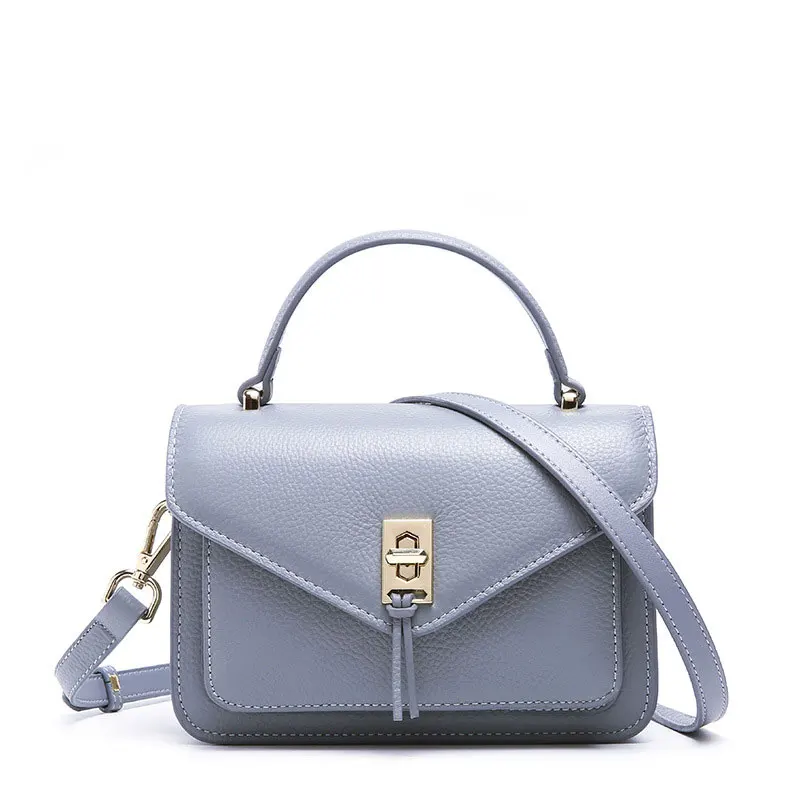 Небольшая сумка мессенджер с откидной крышкой многофункциональная кожаная на