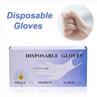 50pcs beauty tools disposable tattoo glove microblading accessories rubber glove for permanent makeup body art eyebrow lip