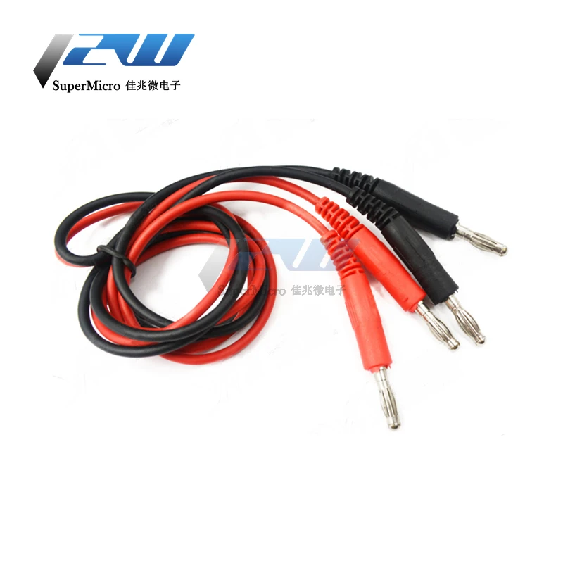 2 шт./лот зажимы типа Аллигатор 4 мм штекер банана в мультиметр Тестовый Кабель