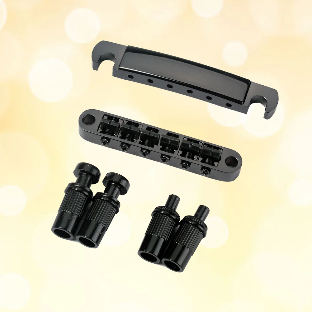 

1 Set GA111 Guitar Bridge Locking TOM Bridge and Tailpiece Set for LP Electric Guitar (Black)