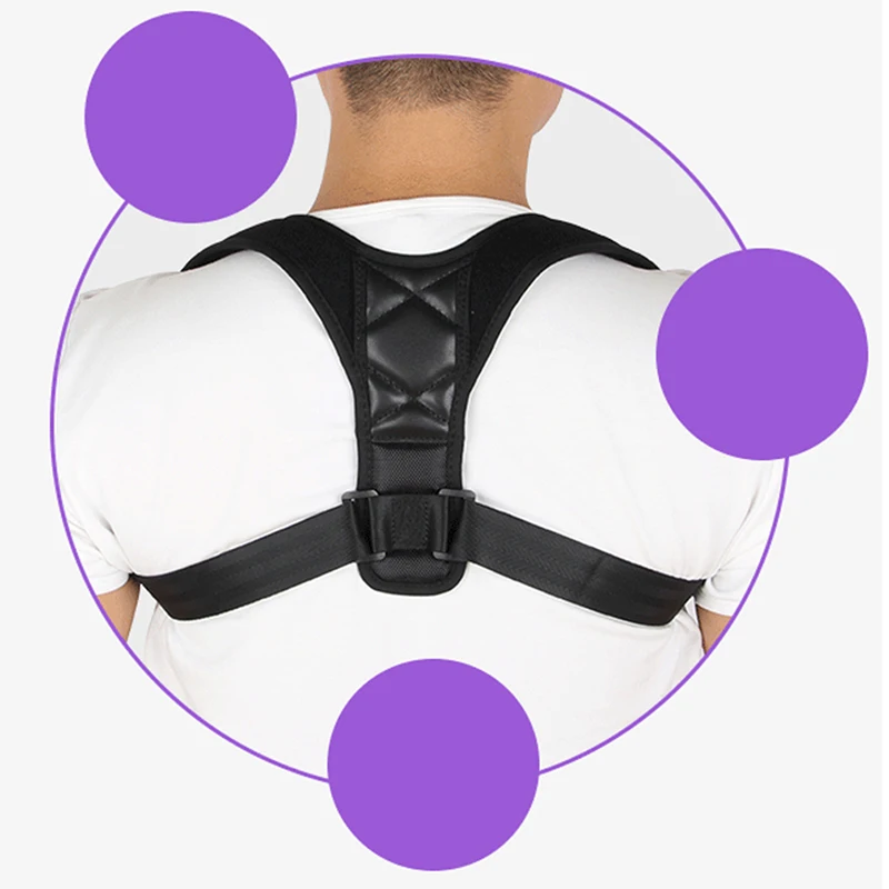 

Bone Posture Corrector Kyphosis Medical Adjustable Lock Female Male Universal Upper Back Support Shoulder Support Strap