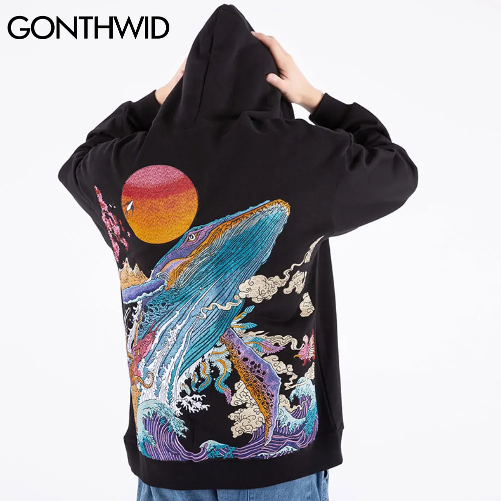 Толстовка мужская в стиле хип-хоп с вышивкой 2021 хлопковый пуловер капюшоном |