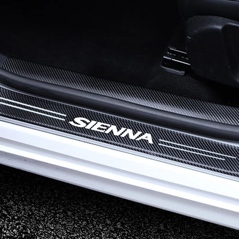 4 шт. наклейки из углеродного волокна для Toyota Sienna 10 20 30 2015 2014 2013 2012 2011 2010 2009 2008 2007