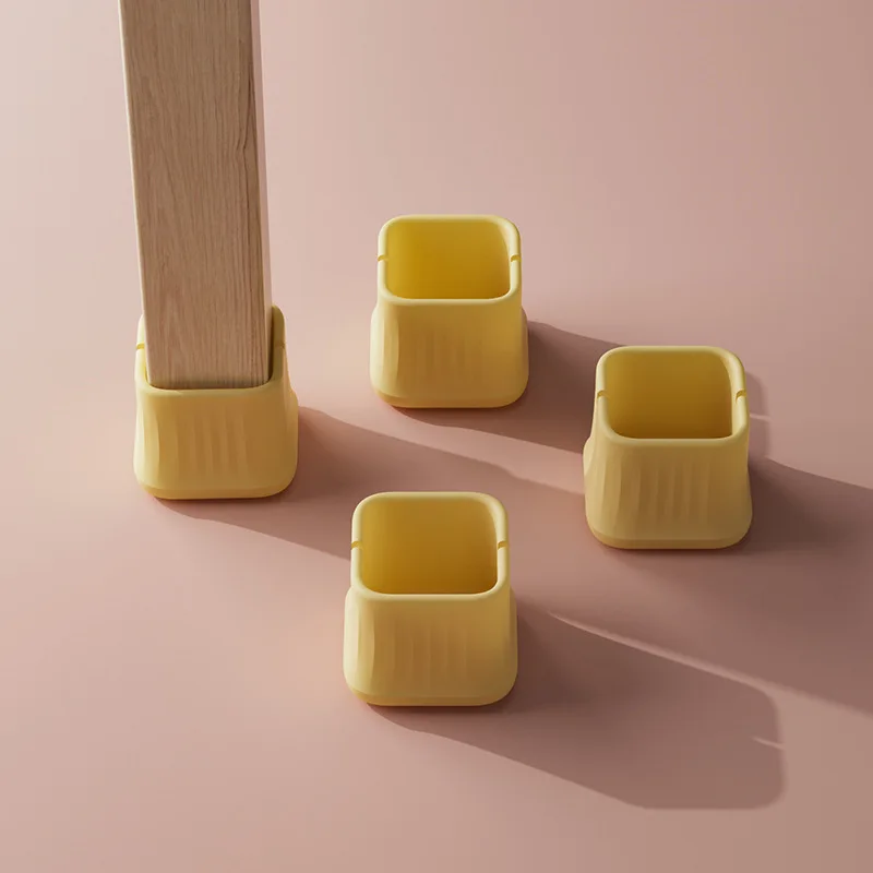 

Table and Chair Non-slip Foot Cover Thick Silicone Material Mute Wear-resistant Table and Chair Leg Protection Cover