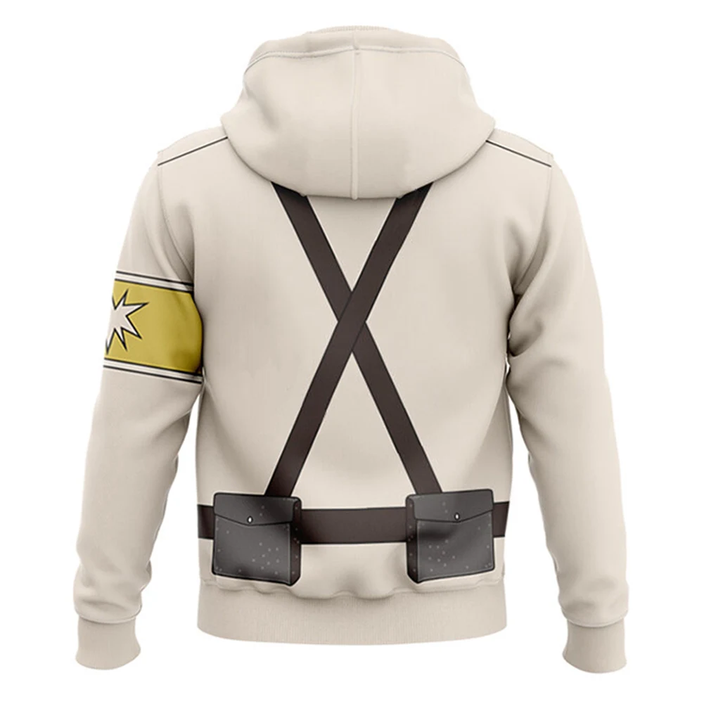 Толстовка унисекс с капюшоном аниме атака на Титанов худи для косплея Энни