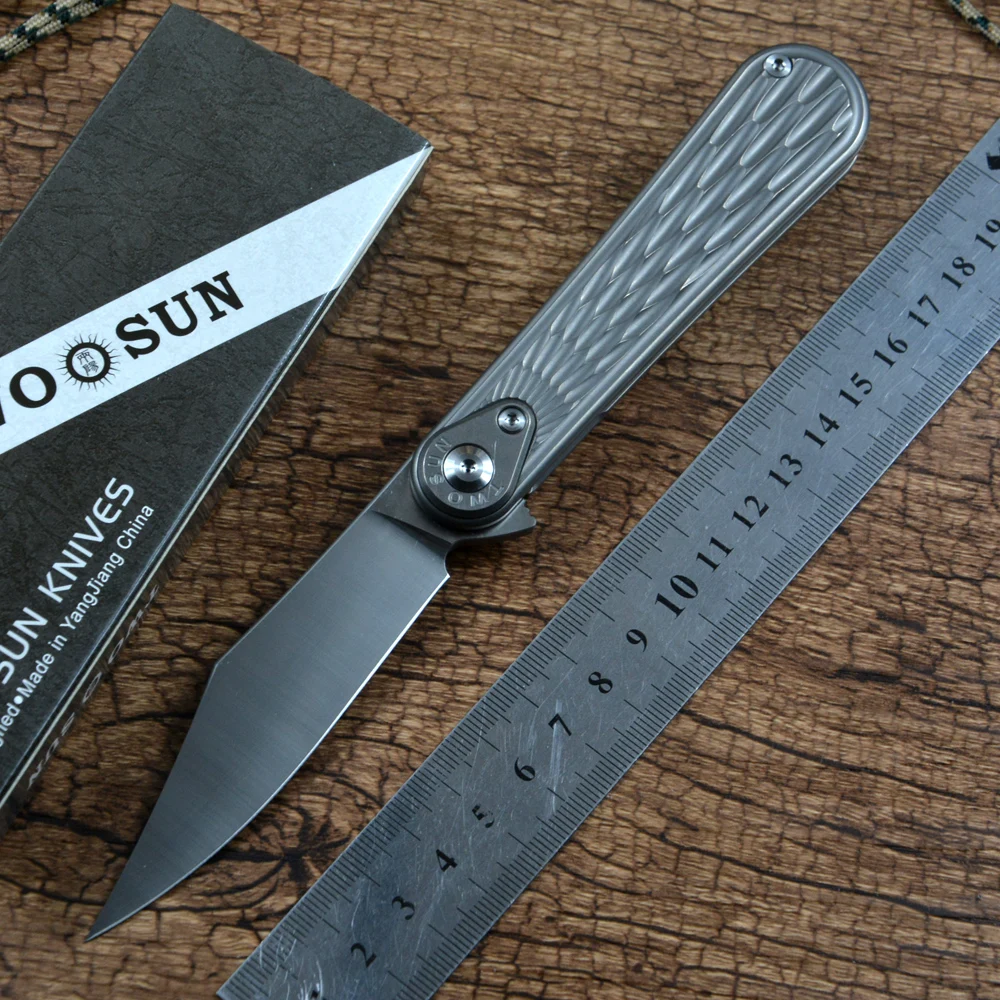 Складной карманный нож TWOSUN 14C28N со стальным лезвием охотничий клинок С флиппером