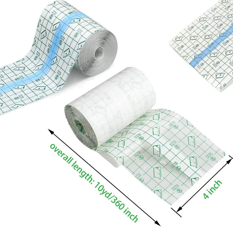 

10 Yards Transparent Tattoo Aftercare Bandage Roll Waterproof Skin Protective Film Dressing Tape Wrap for Second Skin Healing
