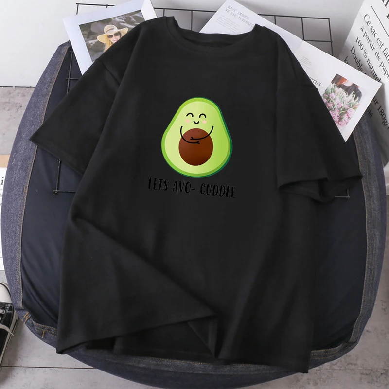 Позволяет Avo обниматься женские свободные футболки высокого качества Модные