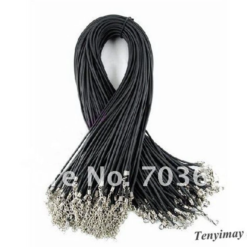Оптовая продажа 100 шт./лот Резиновые шнуры для колье бесплатная доставка модная