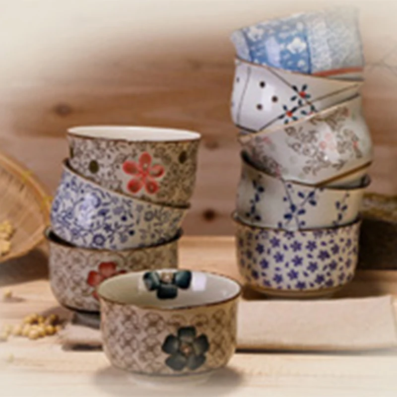Jingdezhen 4 5-дюймовая глазурованная керамическая миска в японском стиле посуда для