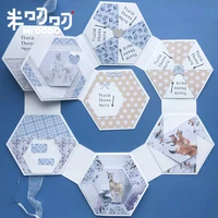 hexagon album cutting dies 2020 for scrapbooking memory photo album card making paper craft midodo new metal cutting dies