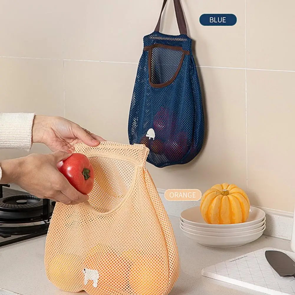 

Vegetable Bags Multi-Purpose Reusable Polyester Ecology Reusable Cotton Mesh Grocery Bag for Home