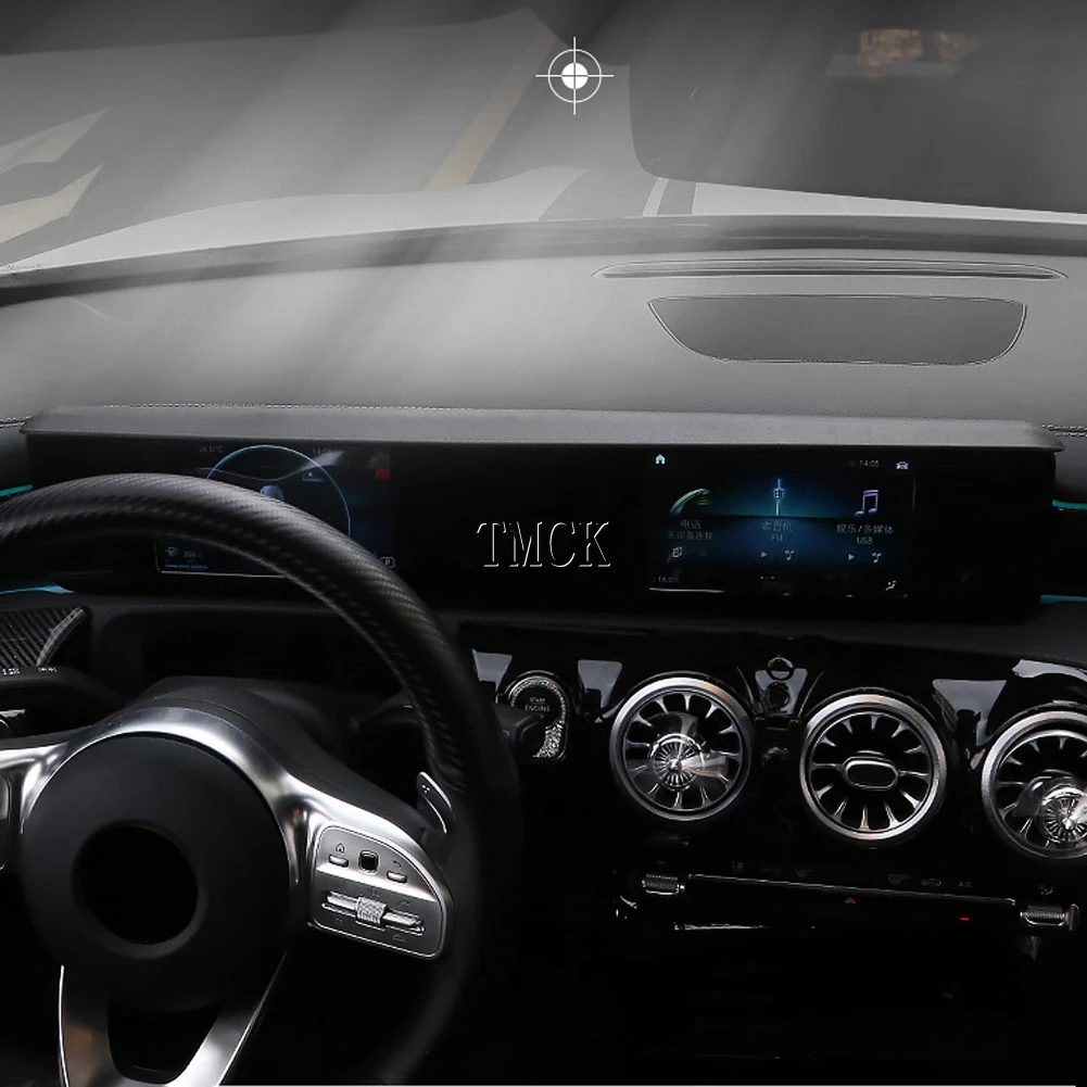For Mercedes Benz A B CLA GLB GLA Class W177 W247 C118 W118 X247 H247 Car Dashboard Navigation Screen Shading Sun Shade Board | Автомобили