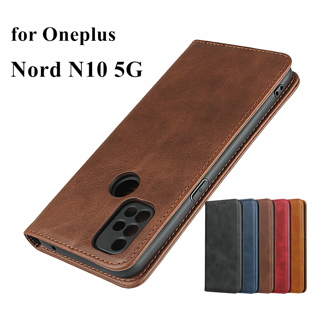 

Кожаный чехол для Oneplus Nord N10 5G раскладной чехол с держателем карты, чехол-кобура с держателем для карт, Магнитный чехол-кошелек