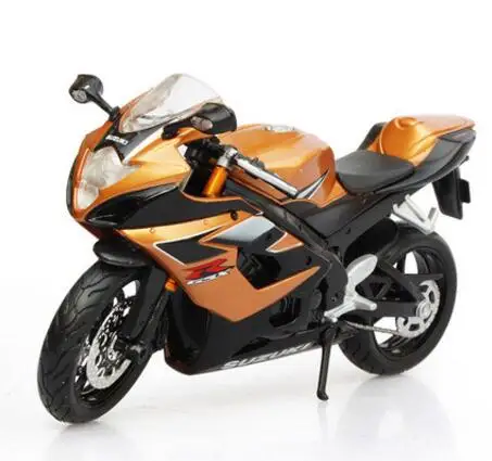 Коричневый 1:12 Suzuki GSX-R1000 модель мотоцикла Коллекция игрушек Лучший подарок на день рождения Рождество для детей - Цвет: Коричневый