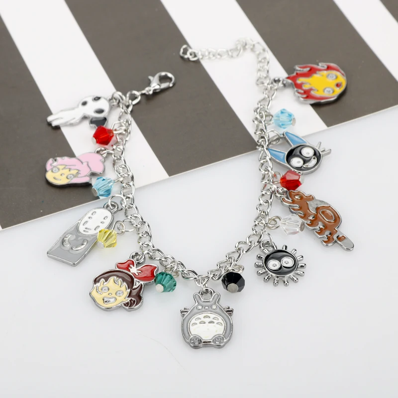 Аниме мультфильм тема очаровательный браслет без лица Hauru Kiki Jiji Cat Soot Sprite звенья