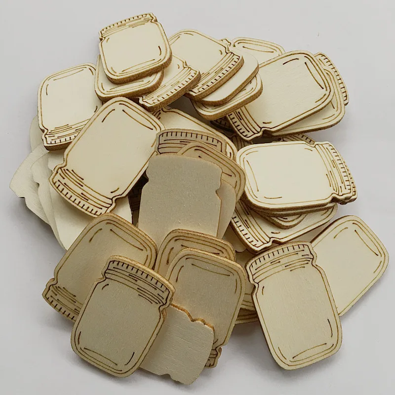 20 шт. деревянные украшения в форме бутылки ручная работа рукоделие скрапбук