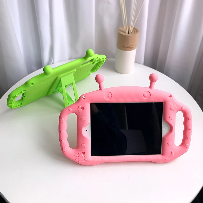 Противоударный чехол для iPad Mini 1 2 3 4 детские мягкие ручки подставка нетоксичный