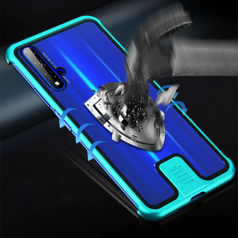Новинка нажимной чехол для Huawei Mate 20 Pro Nova 5 Honor 9H чехлы телефонов из закаленного