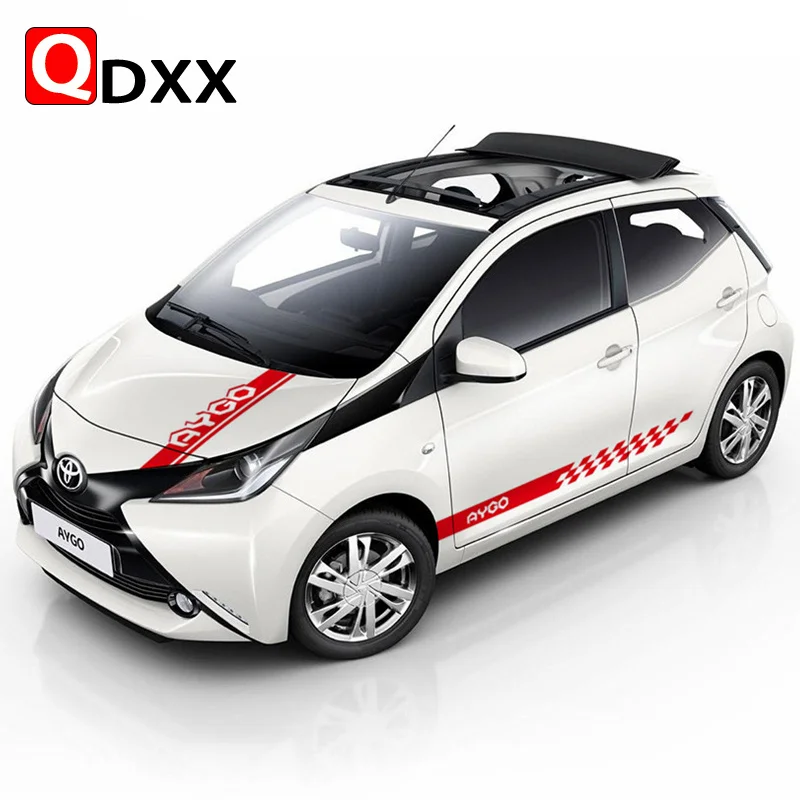 

3 шт./партия, декоративные наклейки на крышку автомобиля Toyota AYGO