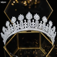 full cubic zirconia tiaras cz princess bridal crowns for wedding sweet 16 birthday party headpiece pageant hair accessories