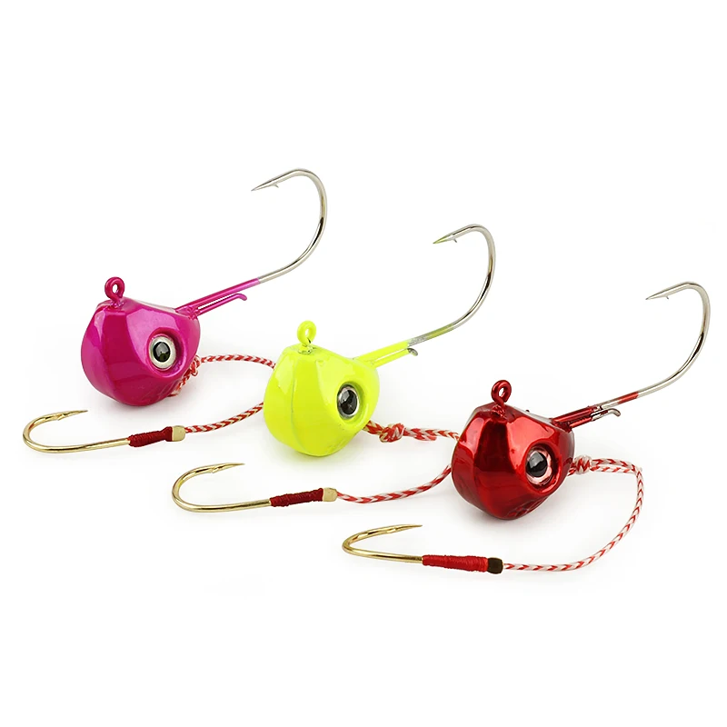 Рыболовные свинцовые крючки джиг приманки со свинцовой головкой и одним крючком