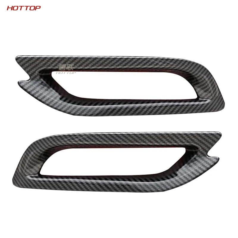 Abs Углеродные задние противотуманные фары рамка наклейка отделка бампер