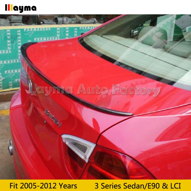 Стиль &quotМ&quot углеродного волокна задний спойлер на багажник для BMW 3 серии E90 320i 325i