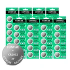 Оригинальный Совершенно новый аккумулятор cr2032 ECR2032 3 в 40 шт., кнопочные батареи для монет, для часов, компьютера cr 2032, подходящие поддерживает