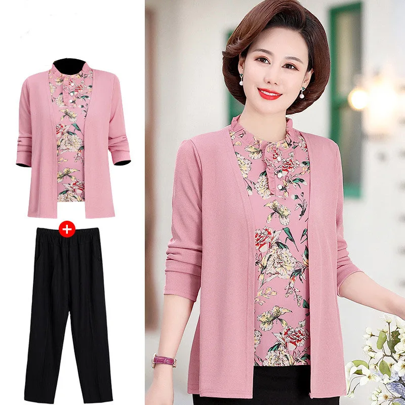 Блузка и топ Женская с длинным рукавом элегантный комплект из двух предметов