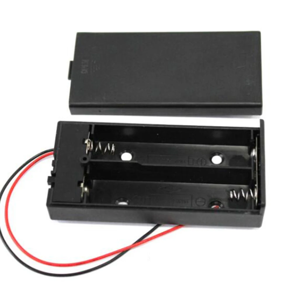 3 7 V 2x18650 Батарея Держатель Разъем Для Хранения Чехол коробка с переключатель