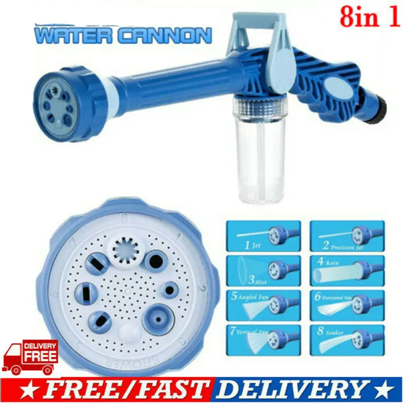 Многофункциональная насадка 8 в 1 для садового шланга Диспенсер водяного мыла