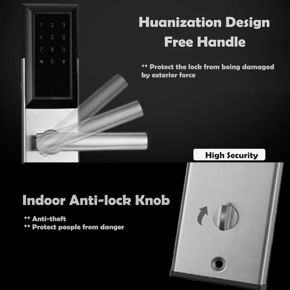 Bluetooth TTlock APP цифровой пароль замок электронная RFIC карта смарт USB источник питания