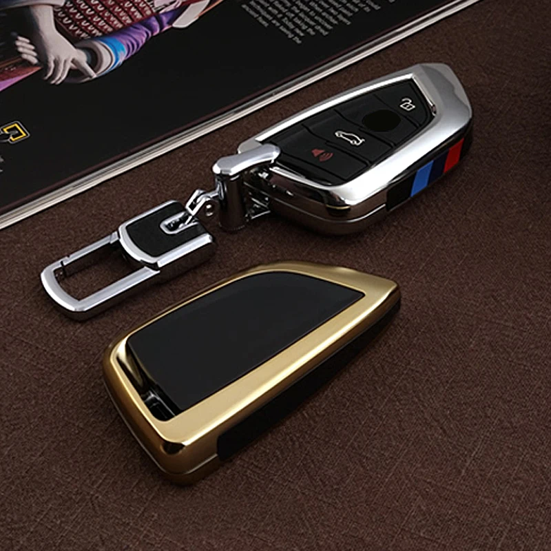 

Чехол для автомобильного ключа из углеродного волокна для BMW X1 X3 X5 X6 Series 1 2 5 7 F15 F16 E53 E70 E39 F10 F30 G30, чехол для автомобильного ключа