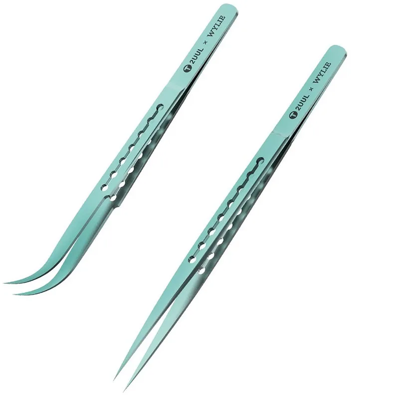 

2UUL Titanium Alloy Thickened High Hardness Titanium Alloy Ultra-precision Tweezer For Phone Motherboard BGA Chip IC Repair